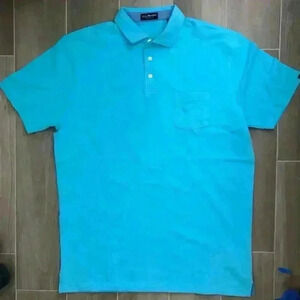 JOHN MORGAN SPORTSWEAR GOLF POLO SHIRT TURQUOISE BLUE Sz. XL NWOT
